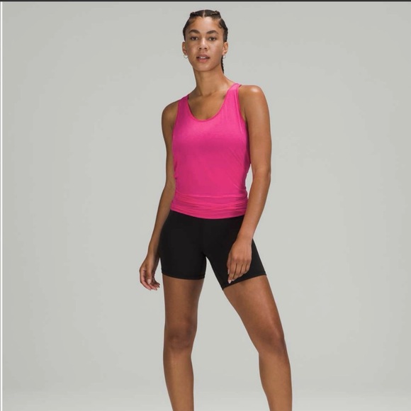 Lululemon Essential Tank Top *Pleated in Sonic Pink - Picture 1 of 5